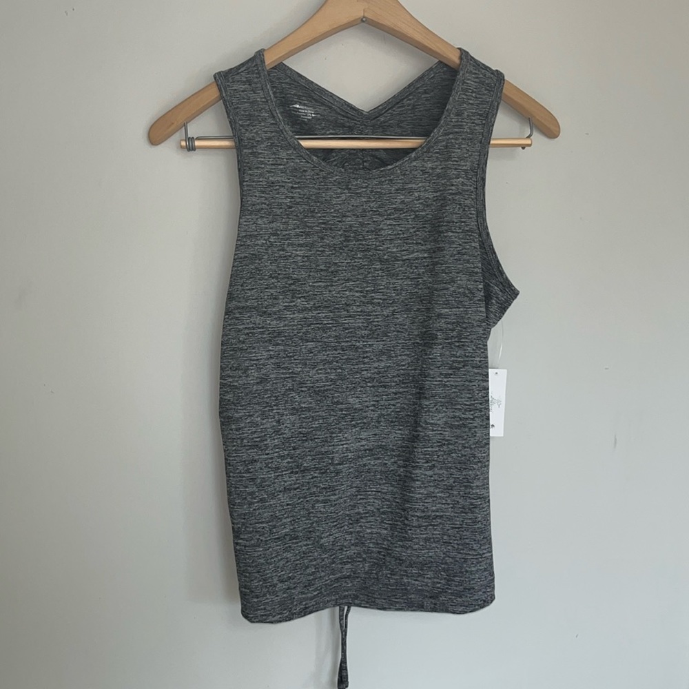 Activ8 Scrunch Sinch Up Workout Moisture Wickening Tank Top Muscle Shirt